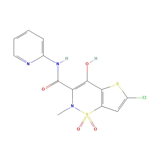 70374-39-9 Lornoxicam chemical structure