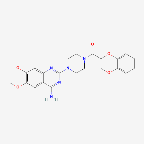 74191-85-8 [4-(4-Amino-6,7-dimethoxy-quinazolin-2-yl)piperazin-1-yl]-(2,5-dioxabi cyclo[4.4.0]deca-6,8,10-trien-4-yl)methanone chemical structure