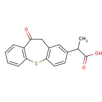 74711-43-6 10,11-Dihydro-alpha-methyl-10-oxo-dibenzo[b,f]thiepin-2-acetic acid chemical structure