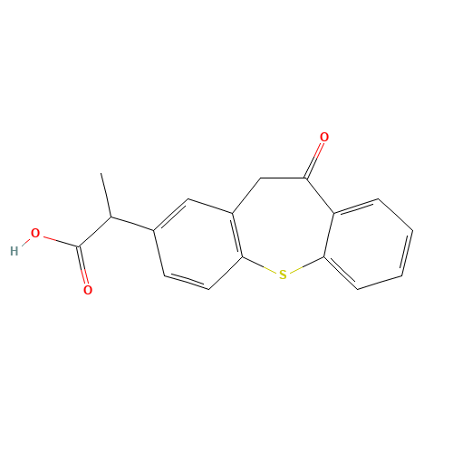 74711-43-6 10,11-Dihydro-alpha-methyl-10-oxo-dibenzo[b,f]thiepin-2-acetic acid chemical structure