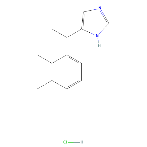 86347-15-1 (R)-4-[1-(2,3-Dimethylphenyl)ethyl]-1H-imidazole hydrochloride chemical structure