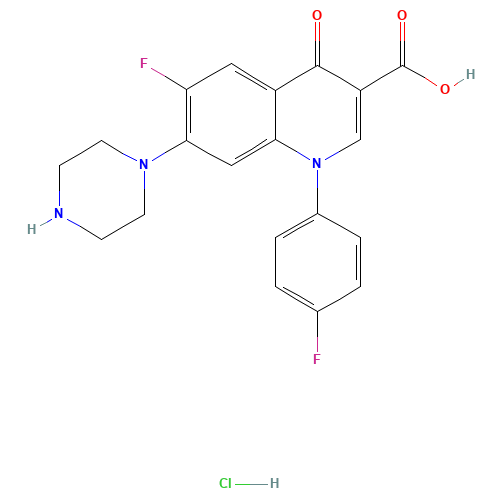91296-87-6 Sarafloxacin hydrochloride chemical structure