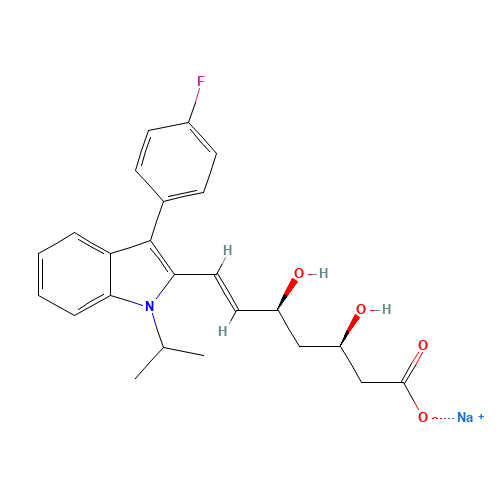 93957-55-2 Fluvastatin sodium salt chemical structure