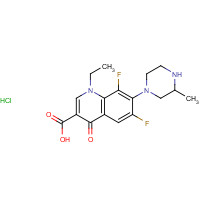 98079-52-8 Lomefloxacin hydrochloride chemical structure