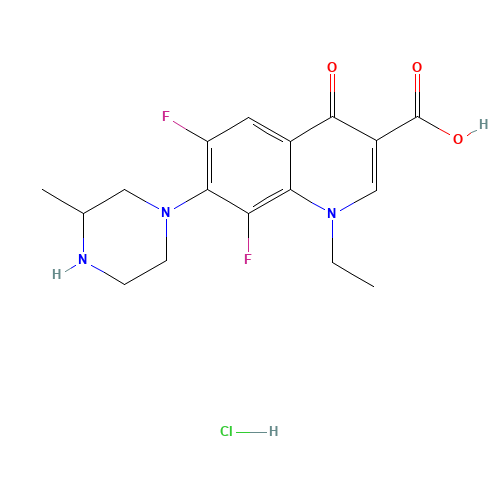 98079-52-8 Lomefloxacin hydrochloride chemical structure