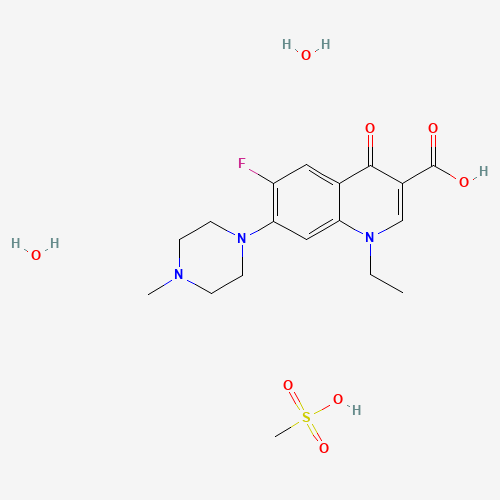 149676-40-4 1-ETHYL-6-FLUORO-7-(4-METHYLPIPERAZIN-1-YL)-4-OXO-QUINOLINE-3-CARBOXYLIC ACID chemical structure