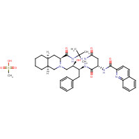 149845-06-7 SAQUINAVIR MESYLATE chemical structure