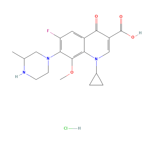160738-57-8 Gatifloxacin hydrochloride chemical structure