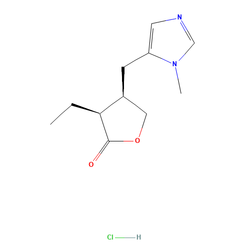 54-71-7 (+)-Pilocarpine hydrochloride chemical structure