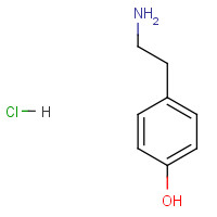 60-19-5 Tyramine hydrochloride chemical structure