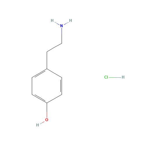 60-19-5 Tyramine hydrochloride chemical structure