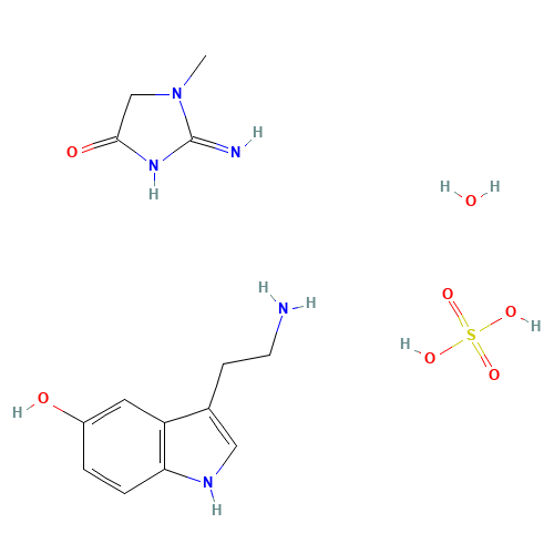 61-47-2 SEROTONIN CREATININE SULFATE MONOHYDRATE chemical structure