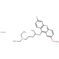 69-05-6 QUINACRINE DIHYDROCHLORIDE chemical structure