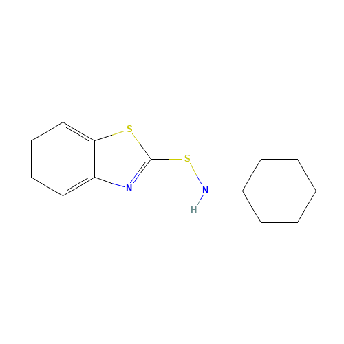 95-33-0 N-Cyclohexyl-2-benzothiazolesulfenamide chemical structure