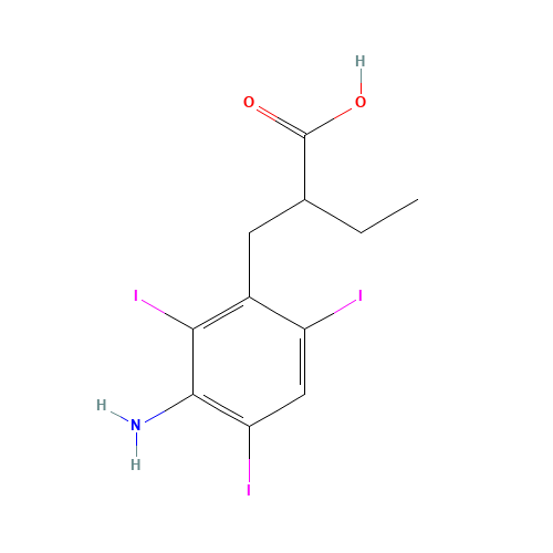 96-83-3 IODOPANOIC ACID chemical structure