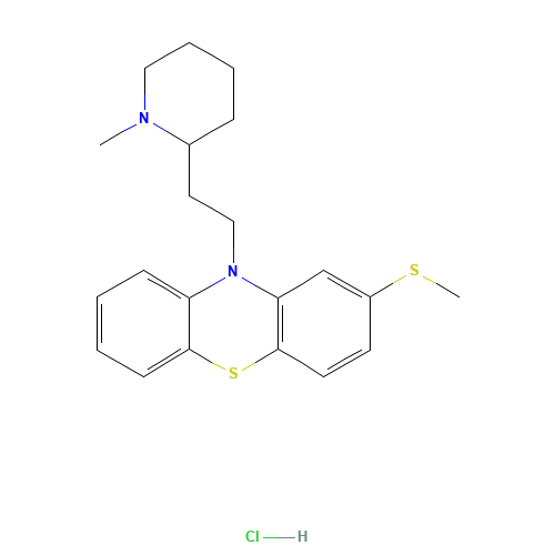 130-61-0 Thioridazine hydrochloride chemical structure