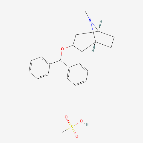 132-17-2 BENZTROPINE MESYLATE chemical structure