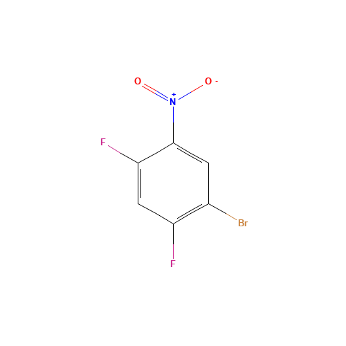 345-24-4 1-BROMO-2,4-DIFLUORO-5-NITROBENZENE chemical structure