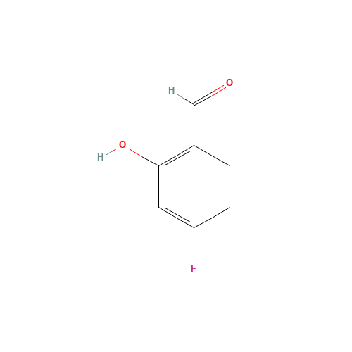348-28-7 4-FLUORO-2-HYDROXYBENZALDEHYDE chemical structure
