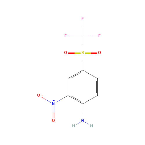 400-23-7 2-NITRO-4-(TRIFLUOROMETHYLSULFONYL)ANILINE chemical structure