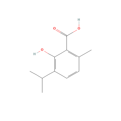 548-51-6 2-HYDROXY-3-ISOPROPYL-6-METHYLBENZOIC ACID chemical structure
