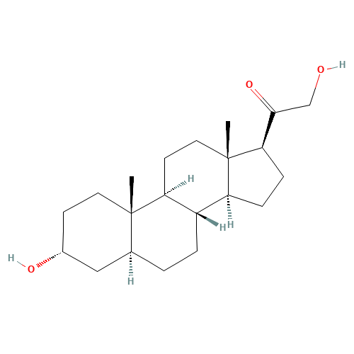 567-02-2 21-HYDROXYALLOPREGNANOLONE chemical structure