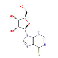 574-25-4 6-MERCAPTOPURINE RIBOSIDE chemical structure