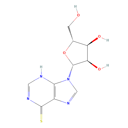 574-25-4 6-MERCAPTOPURINE RIBOSIDE chemical structure