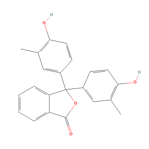 596-27-0 o-Cresolphthalein chemical structure