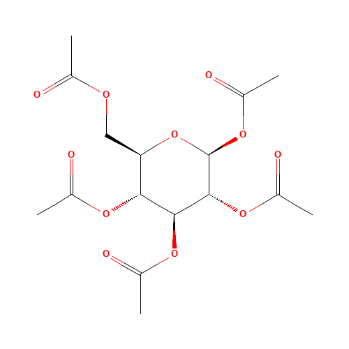 604-69-3 beta-D-Glucose pentaacetate chemical structure