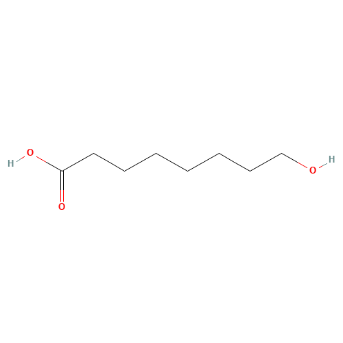 764-89-6 8-HYDROXYOCTANOIC ACID chemical structure