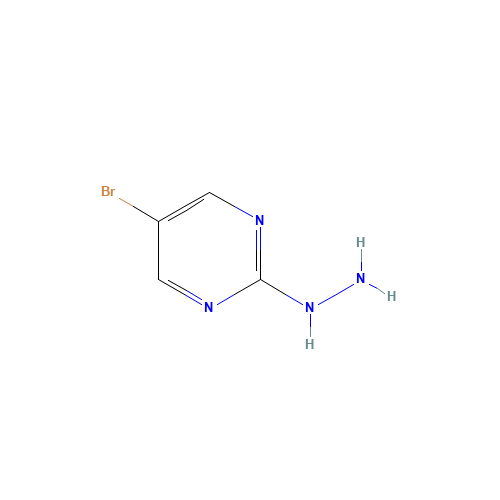 823-89-2 5-BROMO-2-HYDRAZINOPYRIMIDINE chemical structure
