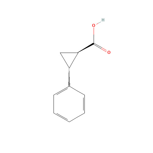 939-90-2 TRANS-2-PHENYL-1-CYCLOPROPANECARBOXYLIC ACID chemical structure