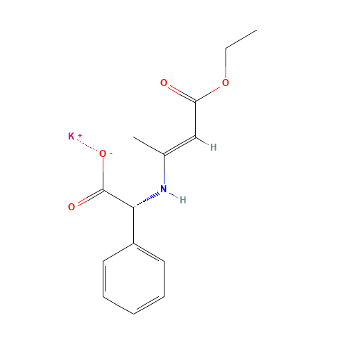 961-69-3 Potassium (R)-[(3-ethoxy-1-methyl-3-oxoprop-1-enyl)amino]phenylacetate chemical structure