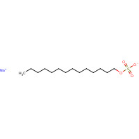 1191-50-0 SODIUM TETRADECYL SULFATE chemical structure