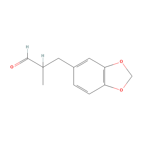 1205-17-0 2-Methyl-3-(3,4-methylenedioxyphenyl)propanal chemical structure