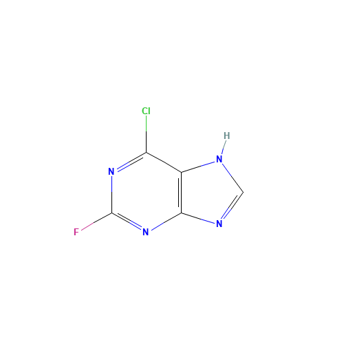 1651-29-2 6-Chloro-2-fluoropurine chemical structure