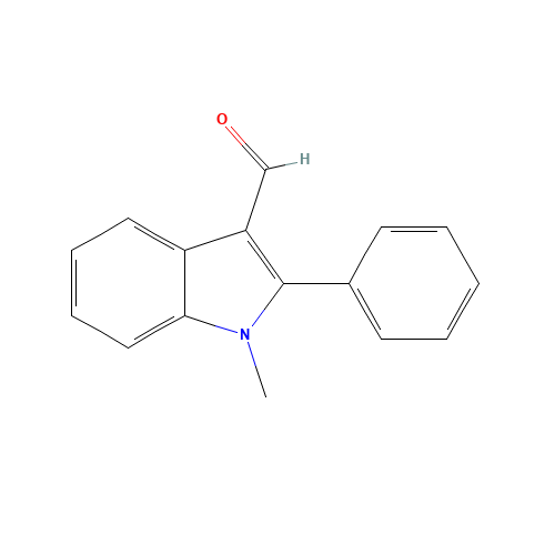 1757-72-8 1-Methyl-2-phenylindole-3-carboxaldehyde chemical structure