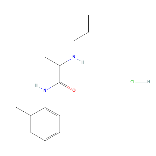 1786-81-8 Propitocaine hydrochloride chemical structure