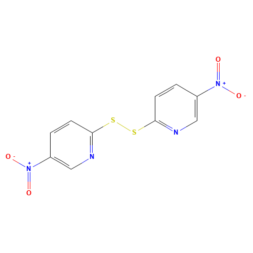 2127-10-8 2,2'-DITHIOBIS(5-NITROPYRIDINE) chemical structure