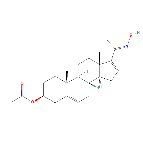 2174-13-2 16-DEHYDROPREGNENOLONE ACETATE OXIME chemical structure