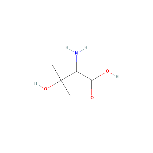 2280-28-6 (R)-2-Amino-3-hydroxy-3-methylbutanoic acid chemical structure