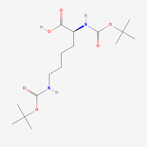 2483-46-7 (S)-2,6-Bis-tert-butoxycarbonylaminohexanoic acid chemical structure