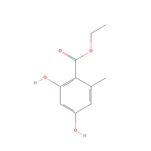 2524-37-0 2,4-DIHYDROXY-6-METHYLBENZOIC ACID ETHYL ESTER chemical structure