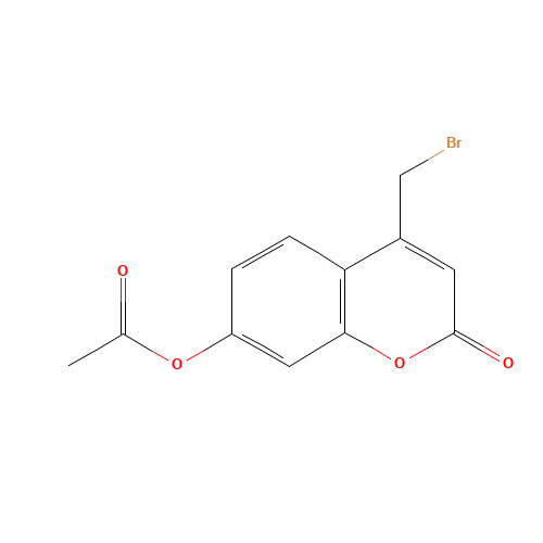 2747-04-8 7-ACETOXY-4-BROMOMETHYLCOUMARIN chemical structure