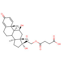 2920-86-7 Prednisolone succinate chemical structure