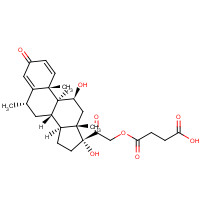 2921-57-5 Methylprednisolone hemisuccinate chemical structure