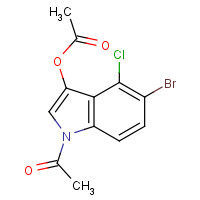 3030-06-6 1-Acetyl-5-bromo-4-chloro-1H-indol-3-yl acetate chemical structure
