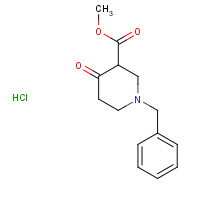 3939-01-3 Methyl 1-benzyl-4-oxo-3-piperidine-carboxylate hydrochloride chemical structure
