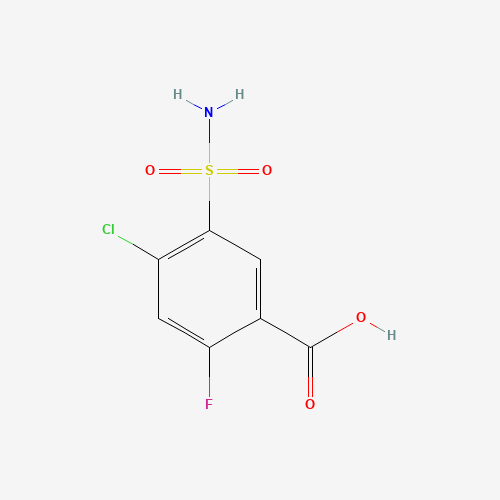 4793-22-0 4-Chloro-2-fluoro-5-sulfamylbenzoic acid chemical structure